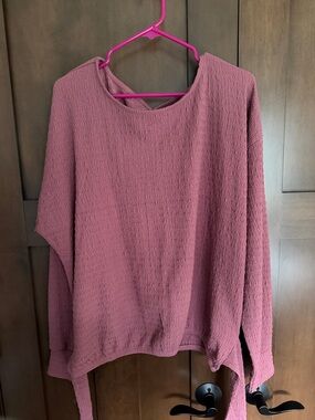 Daytrip Mauve Pink Textured Knit Top
